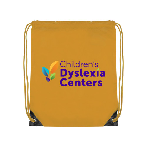  Gold Drawstring Backpack - CDC Primary Gradient