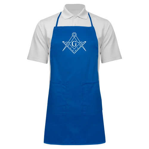  Full Length Royal Apron - Square and Compass with G