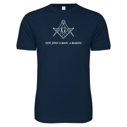 Next Level Navy SoftStyle T Shirt - Not Just A Man A Mason