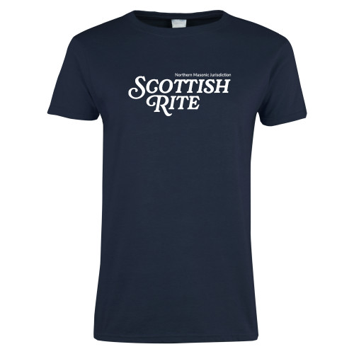  Womens Short Sleeve Navy Tee - Scottish Rite