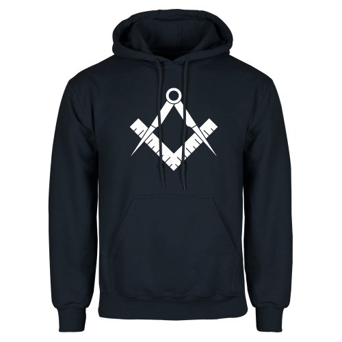  Navy Fleece Hoodie - Square and Compass