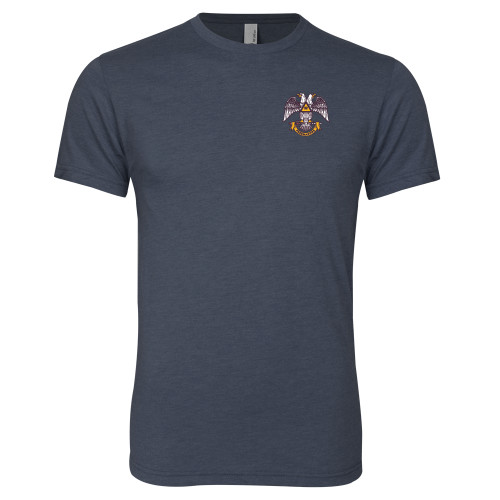  Next Level Navy Triblend Tee - Freemasons