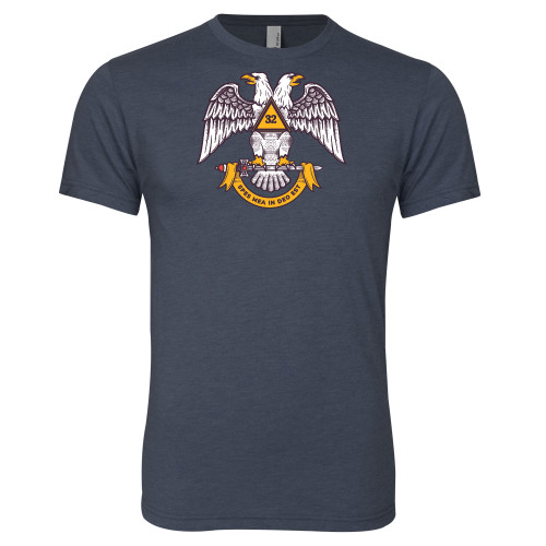  Next Level Navy Triblend Tee - Spes Mea In Deo Est