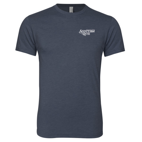  Next Level Navy Triblend Tee - Scottish Rite