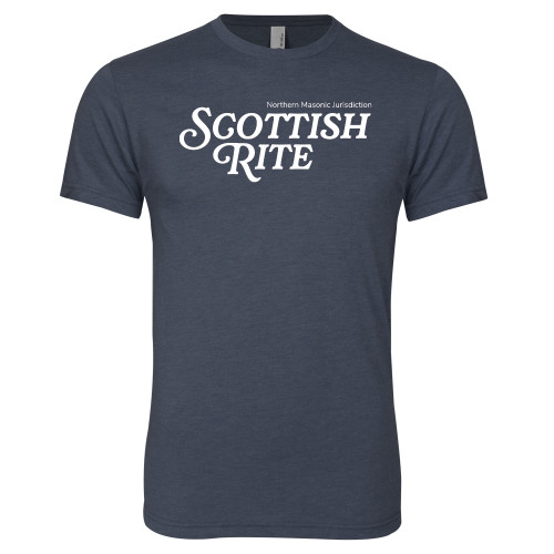  Next Level Navy Triblend Tee - Scottish Rite