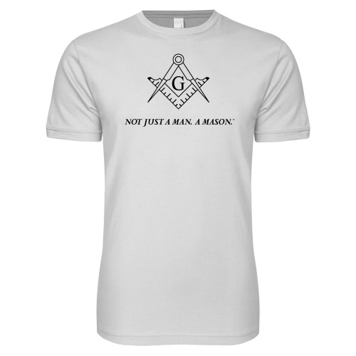  Next Level White SoftStyle T Shirt - Not Just A Man A Mason
