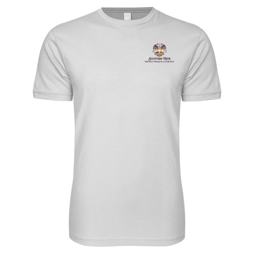  Next Level White SoftStyle T Shirt - Scottish Rite Lockup