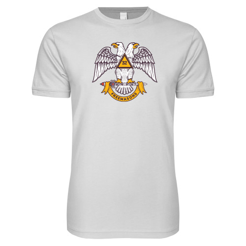 Next Level White SoftStyle T Shirt - Freemasons
