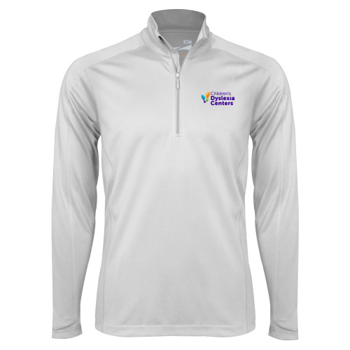  Syntrel White Interlock 1/4 Zip - CDC Primary Gradient