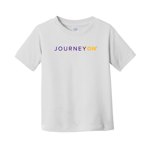  Toddler White T Shirt - Journey On Wordmark