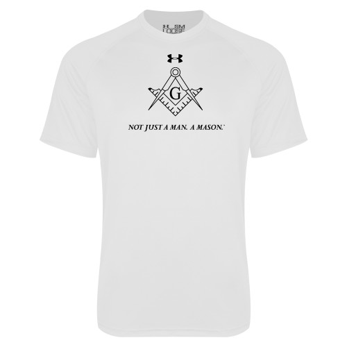  Under Armour White Tech Tee - Not Just A Man A Mason