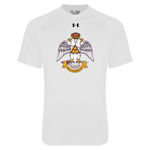 Under Armour White Tech Tee - Deus Meumque Jus