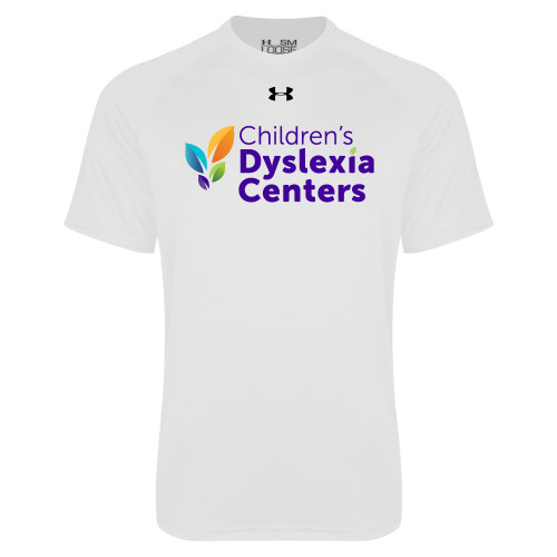  Under Armour White Tech Tee - CDC Primary Gradient