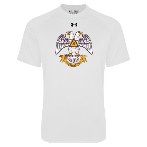  Under Armour White Tech Tee - Freemasons
