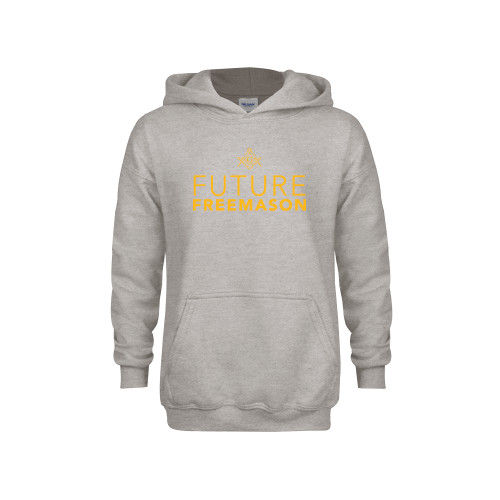  Youth Grey Fleece Hood - Future Freemason