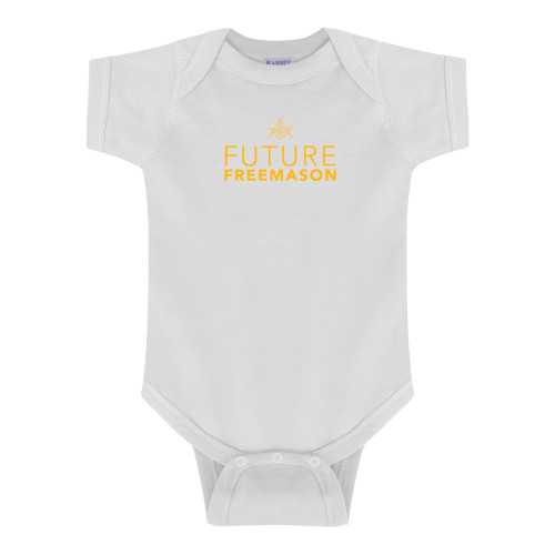 White Infant Onesie - Future Freemason