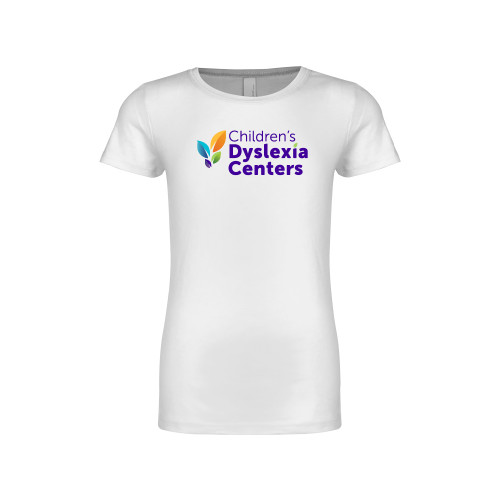  Next Level Girls White Fashion Fit T Shirt - CDC Primary Gradient
