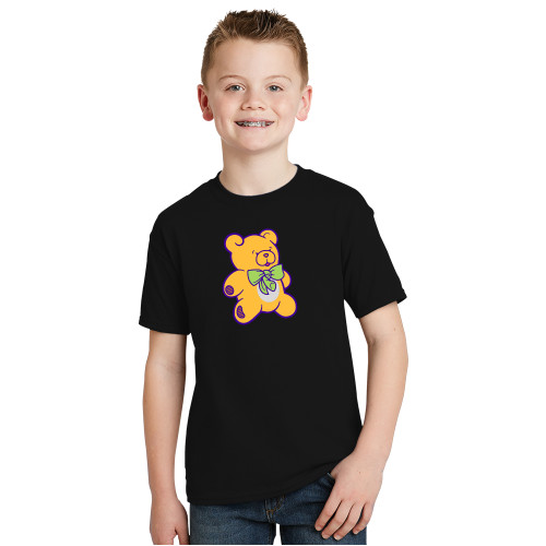  Youth Black T Shirt - CDC Bear