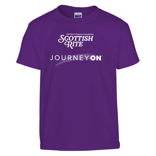  Youth Purple T Shirt - Scottish Rite - Journey On Vertical