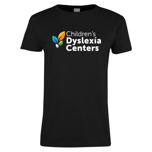  Womens Black Short Sleeve Tee - CDC Primary Gradient