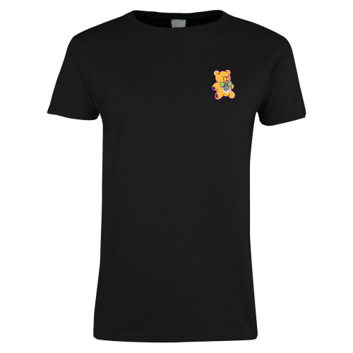  Womens Black Short Sleeve Tee - CDC Bear