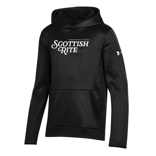  Under Armour Youth Black Fleece Hoodie - Scottish Rite