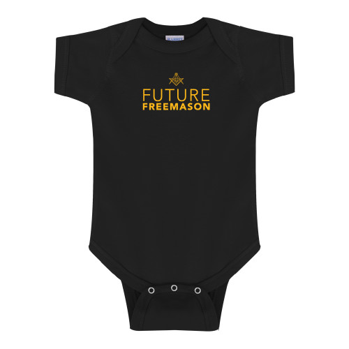  Black Infant Onesie - Future Freemason
