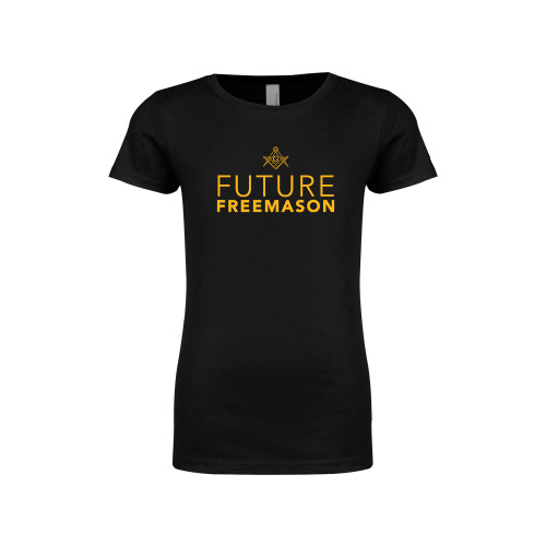  Next Level Girls Black Fashion Fit T Shirt - Future Freemason