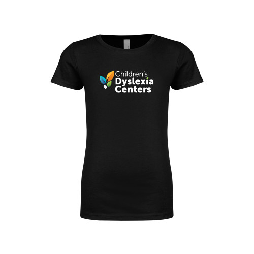 Next Level Girls Black Fashion Fit T Shirt - CDC Primary Gradient