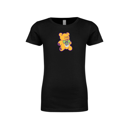  Next Level Girls Black Fashion Fit T Shirt - CDC Bear