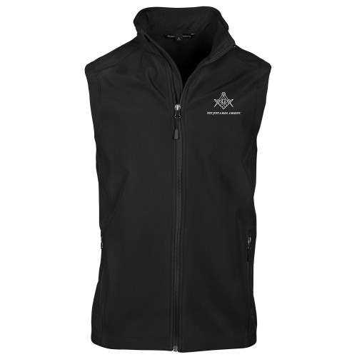  Black Softshell Core Vest - Not Just A Man A Mason