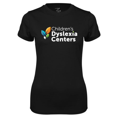  Womens Black Performance Tee - CDC Primary Gradient