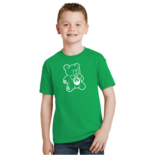  Youth Kelly Green T Shirt - CDC Bear