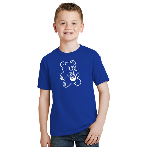  Youth Royal T Shirt - CDC Bear