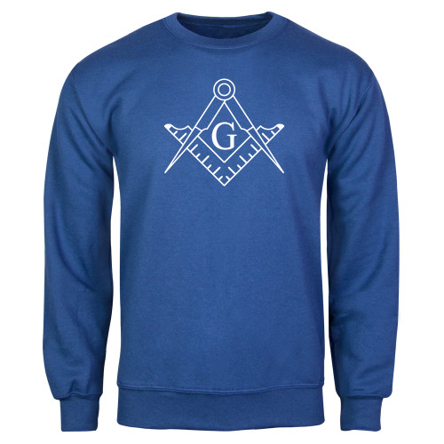  Royal Fleece Crew - Square and Compass with G