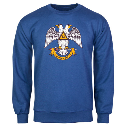  Royal Fleece Crew - Spes Mea In Deo Est