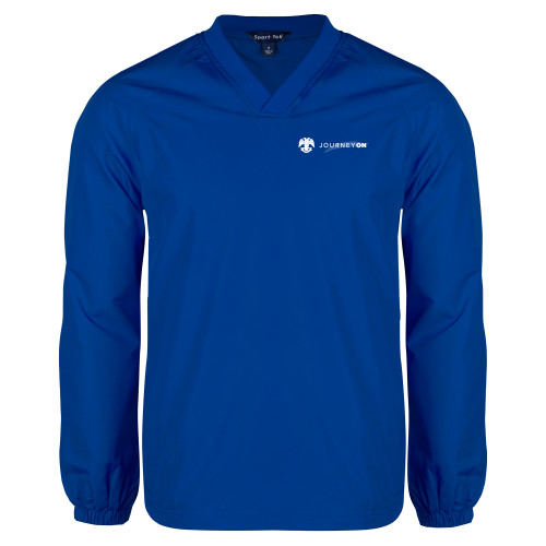  Royal V Neck Raglan Windshirt - 32 Eagle Freemasons - Journey On Wordmark