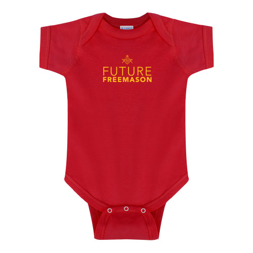  Red Infant Onesie - Future Freemason