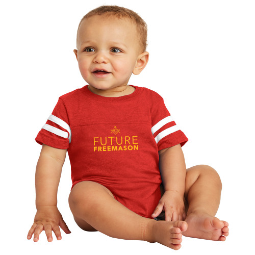  Vintage Red Jersey Onesie - Future Freemason