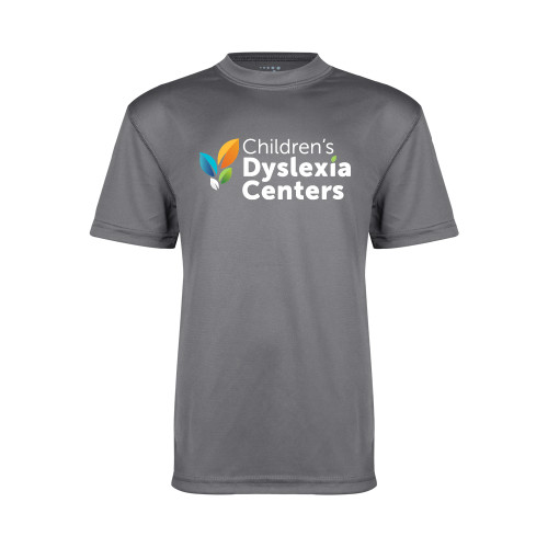  Youth Performance Grey Concrete Tee - CDC Primary Gradient