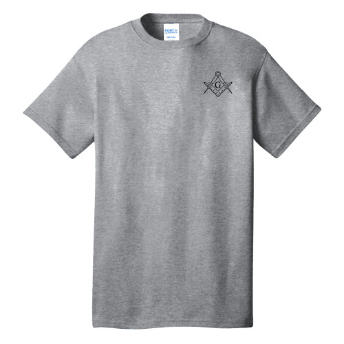  Extended Athletic Heather T Shirt - Square and Compass with G