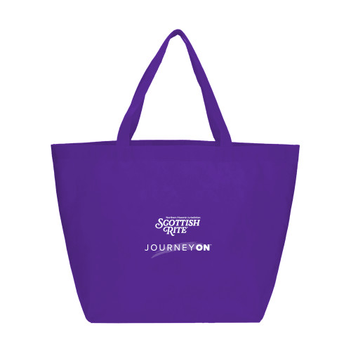  Yaya Non Woven Purple Shopper Tote - Scottish Rite - Journey On Vertical