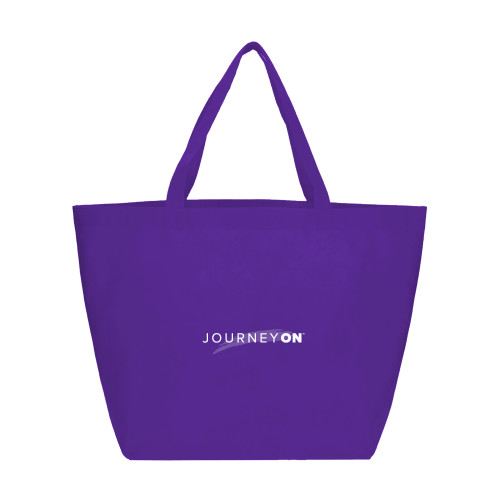  Yaya Non Woven Purple Shopper Tote - Journey On Wordmark