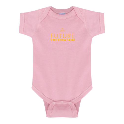  Light Pink Infant Onesie - Future Freemason