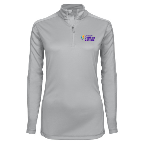  Syntrel Womens Platinum Interlock 1/4 Zip - CDC Primary Gradient