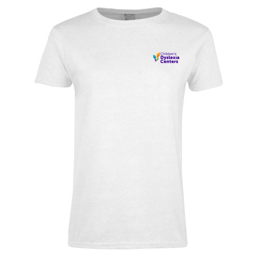  Womens White Short Sleeve Tee - CDC Primary Gradient