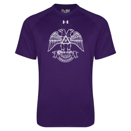  Under Armour Purple Tech Tee - Freemasons