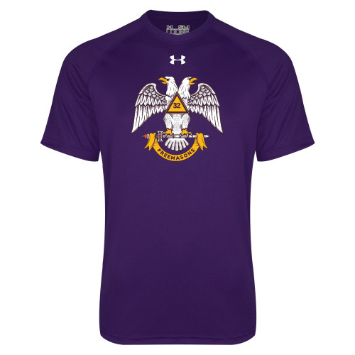  Under Armour Purple Tech Tee - Freemasons