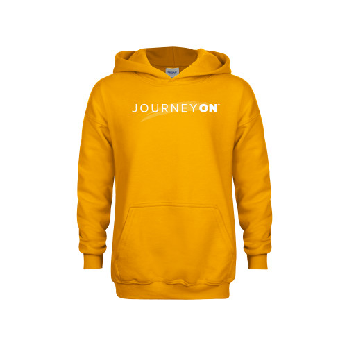  Youth Gold Fleece Hoodie - Journey On Wordmark