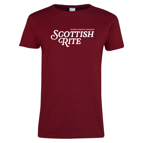  Next Level Womens Cardinal Short Sleeve Tee - Scottish Rite